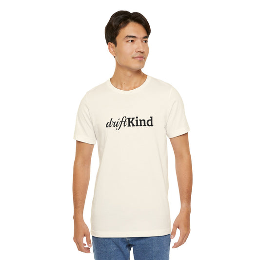 DriftKind Minimal Logo T-Shirt — Clean Casual Everyday Unisex Graphic Tee