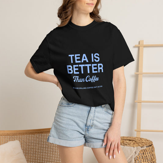 Tea Lover Statement Tee — Relaxed Fit Cotton T-Shirt