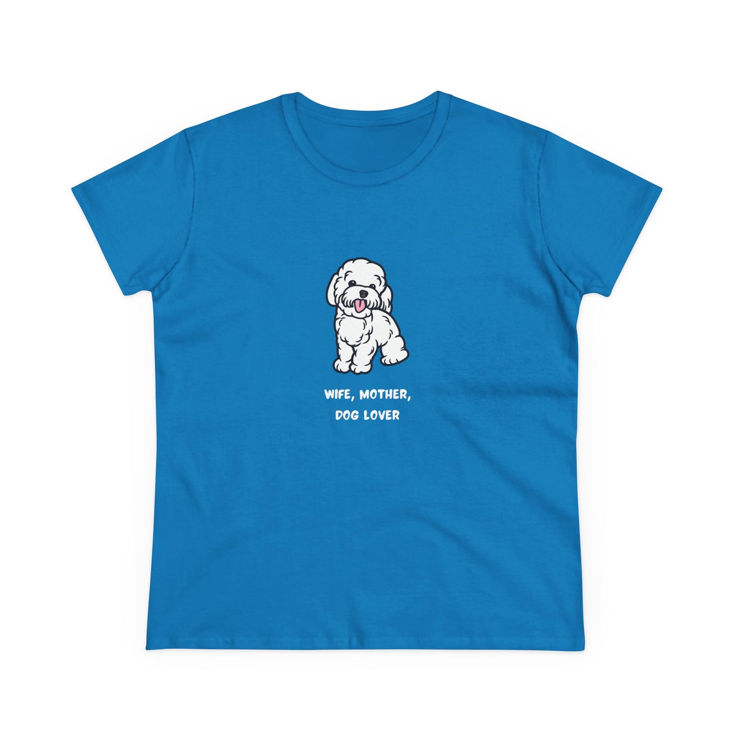 Wife Mother Dog Lover T-Shirt — Cozy Everyday Dog Mom Tee