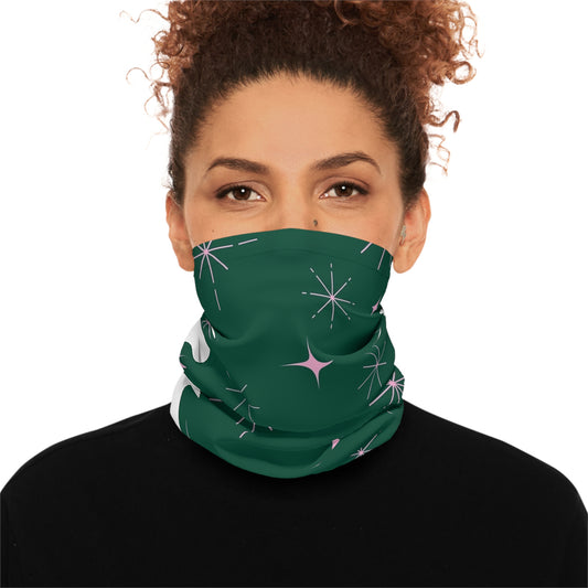 DriftKind Multi-Wear Gaiter — Green Sparkle All-Season Scarf