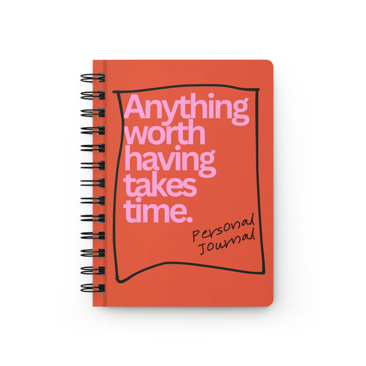 DriftKind Self-Growth Journal — Bright Motivational Spiral Notebook