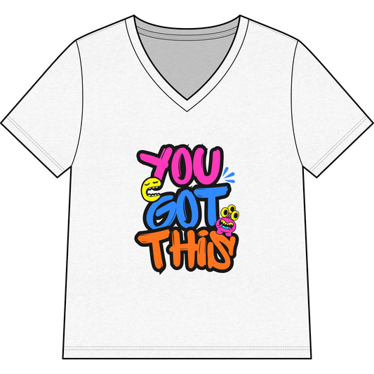 DriftKind “You Got This” V-Neck — Bright Confidence Tee