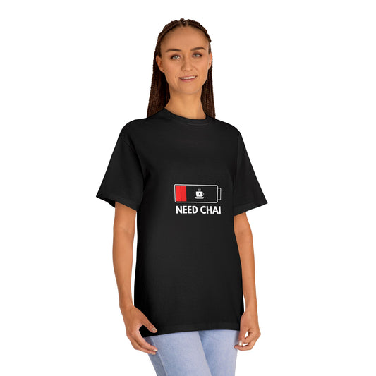 DriftKind Chai Lover Tee — “Need Chai” Funny Everyday Unisex Shirt