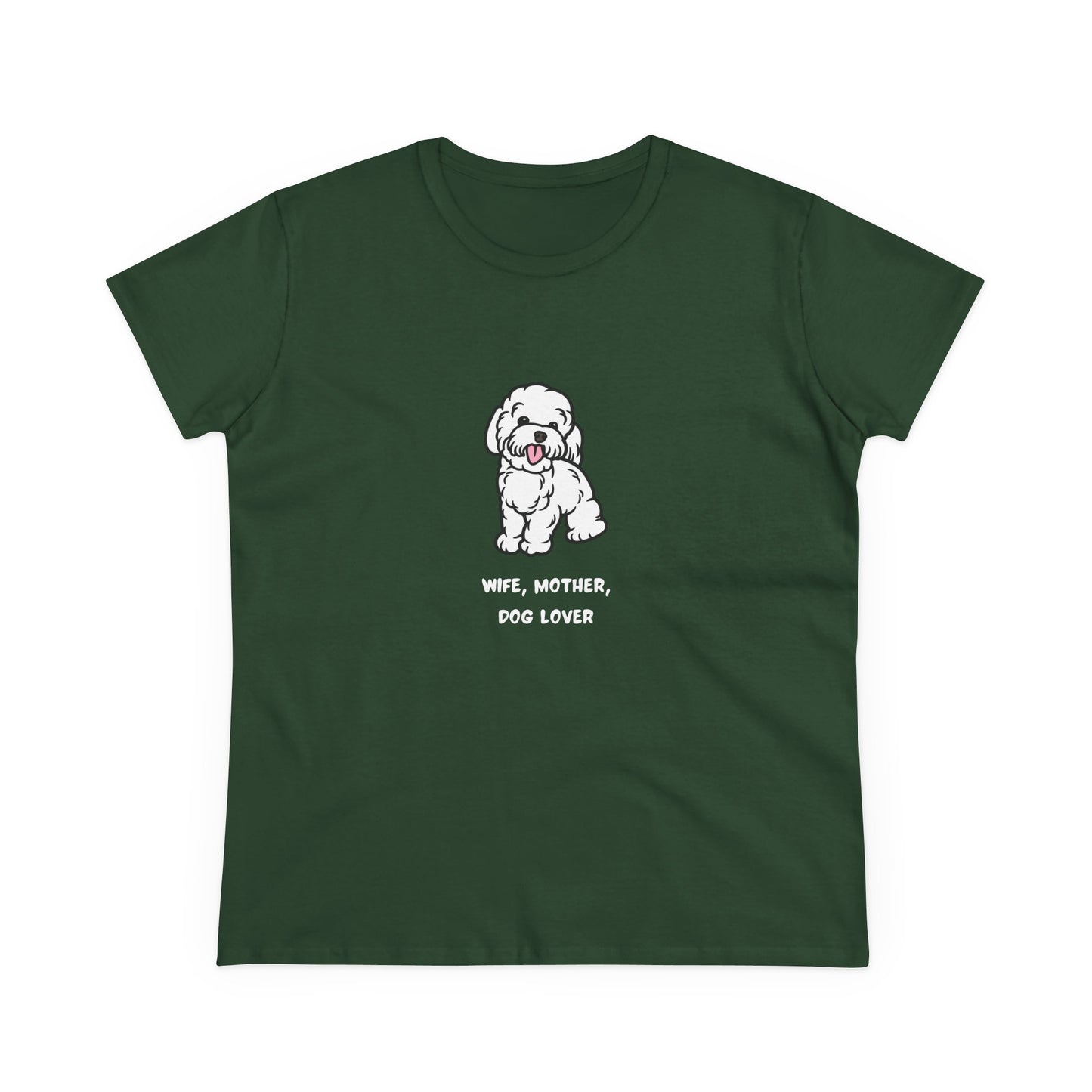 Wife Mother Dog Lover T-Shirt — Cozy Everyday Dog Mom Tee