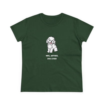 Wife Mother Dog Lover T-Shirt — Cozy Everyday Dog Mom Tee