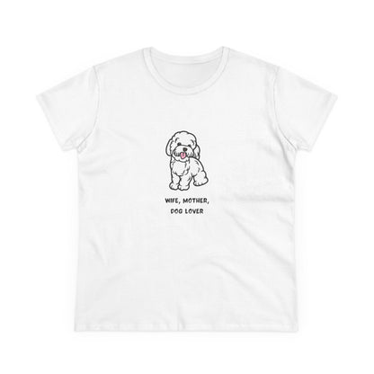 Wife Mother Dog Lover T-Shirt — Cozy Everyday Dog Mom Tee
