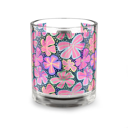 Retro Butterfly Mug — Colorful Clear Glass Coffee Mug