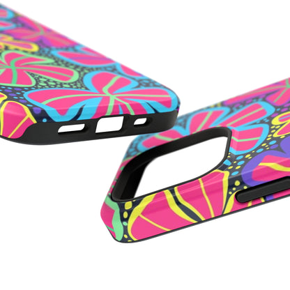 DriftKind Floral Case — Vibrant Butterfly Impact Cover