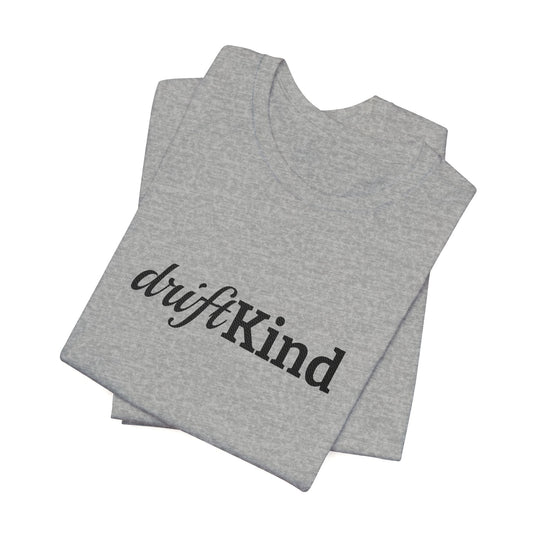 DriftKind Minimal Logo T-Shirt — Clean Casual Everyday Unisex Graphic Tee