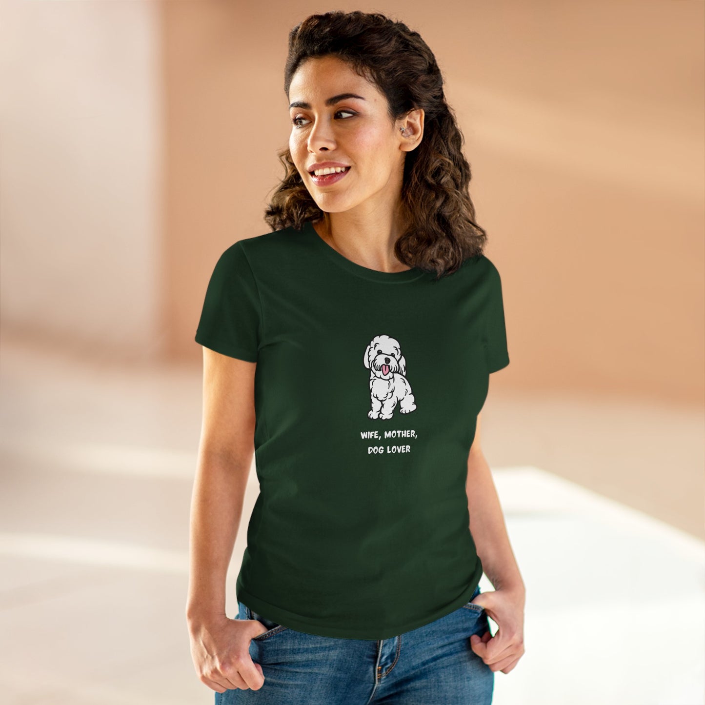 Wife Mother Dog Lover T-Shirt — Cozy Everyday Dog Mom Tee